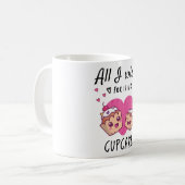 Mug Tout ce que je souhaite, c'est un Cupcake (Devant gauche)