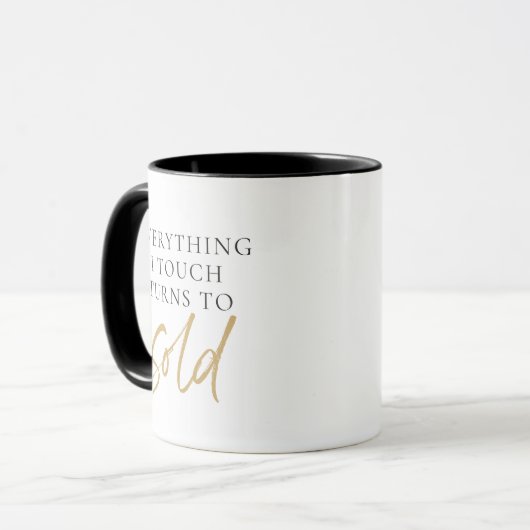 Mug Tout ce que je touche devient agent immobilier VEN (Devant gauche)
