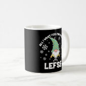 Mug Tout ce que je veux pour Noël c'est la gauche Noël (Devant droit)