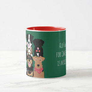 Mug Tout Ce Que Je Veux Pour Noël, C'Est Plus De Chien