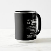 Mug Tout ce que je veux pour Noël est une chorale...mu (Devant droit)