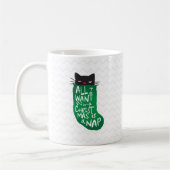 Mug Tout ce que je veux pour Noël est une sieste (Gauche)