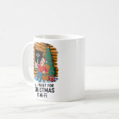 Mug Tout ce que je veux pour Noël est WiFi Funny Art (Devant gauche)