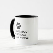 Mug Tout Ce Qui M'Inquiète, Ce Sont Mes Chiens Qui Dis (Devant gauche)
