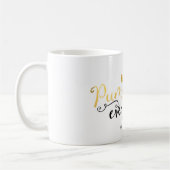 Mug TOUT CITROUILLE Automne Noir & Or (Gauche)