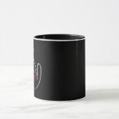Mug Tout d'abord, je suis un chat noir rugissant ravi (Centre)