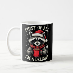 Mug Tout D'abord Je Suis Un Raton Laveur Drôle De Noël