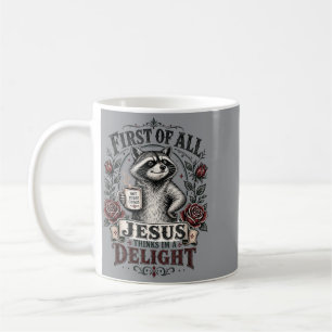Mug Tout d'abord Jésus pense que je suis une grenouill