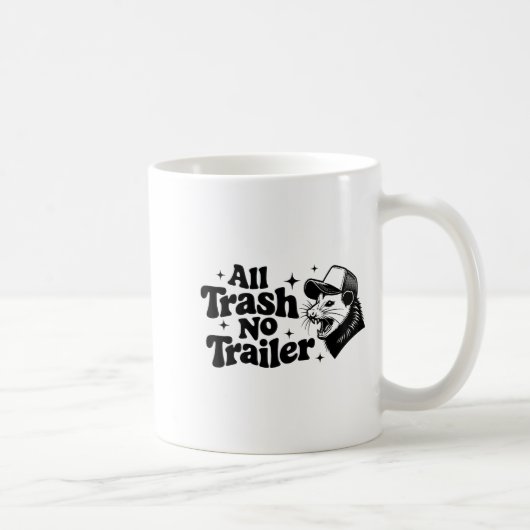 Mug Tout Déchet Aucune Remorque Redneck Ironique Ossum (Droite)