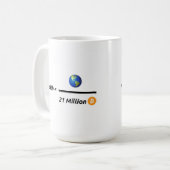 Mug Tout Divisé Par 21 Millions De Bitcoins (Devant gauche)