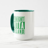 Mug Tout droit sorti d'Irlande Saint-Patrick irlandais (Devant gauche)