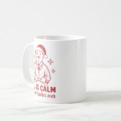 Mug Tout est calme a dit aucun professeur Noël (Devant gauche)