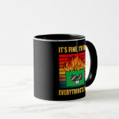 Mug Tout est en feu (Devant droit)