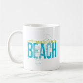 Mug Tout est mieux sur la plage (Gauche)
