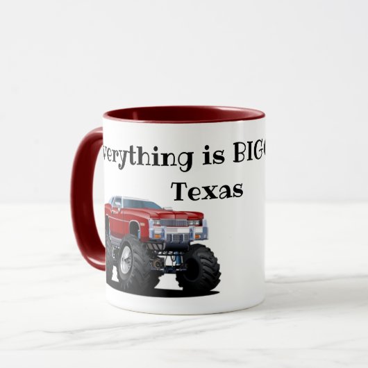 Mug "Tout est plus grand au Texas" (Devant gauche)