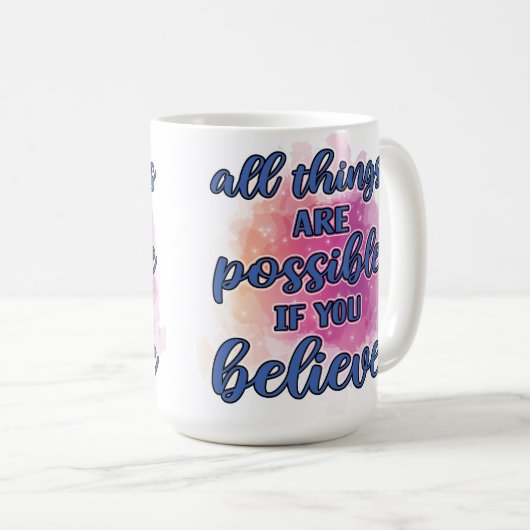 Mug Tout est possible (Devant droit)