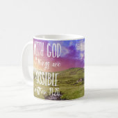 Mug Tout est possible Bible Verse Écriture (Devant gauche)