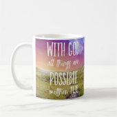 Mug Tout est possible Bible Verse Écriture (Gauche)