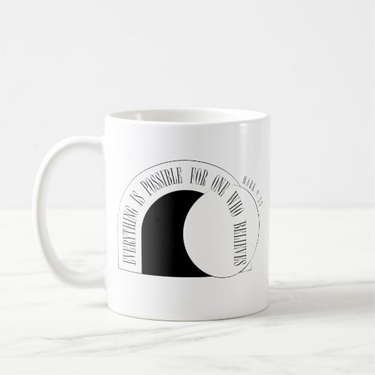 Mug Tout est possible - Marc 9:23 (Gauche)