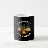 Mug Tout feu tout flamme pour smores design de camping (Centre)