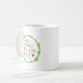 Mug Tout grandit avec amour (Devant gauche)