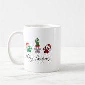 Mug Tout italien Greyhound Joyeux Noël Paw P (Gauche)