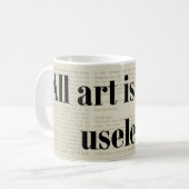 Mug Tout l'art est assez inutile Oscar Wilde Dorian Gr (Devant gauche)