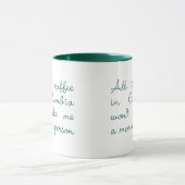 Mug Tout le café en Columbia (Vert) (Centre)