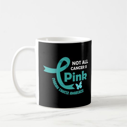 Mug Tout le cancer n'est pas rose - couleur ruban ovar (Gauche)