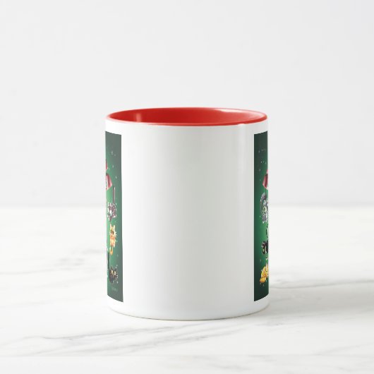 Mug TOUT LE CHAUD & FUZZIES par Jeff Willis Art (Centre)