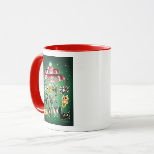 Mug TOUT LE CHAUD & FUZZIES par Jeff Willis Art (Devant gauche)