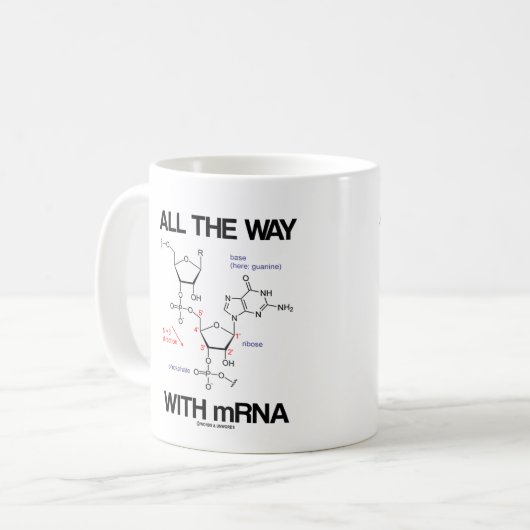 Mug Tout Le Chemin Avec L'ARNm Messenger ARN Bio Moléc (Devant gauche)