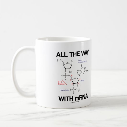 Mug Tout Le Chemin Avec L'ARNm Messenger ARN Bio Moléc (Gauche)