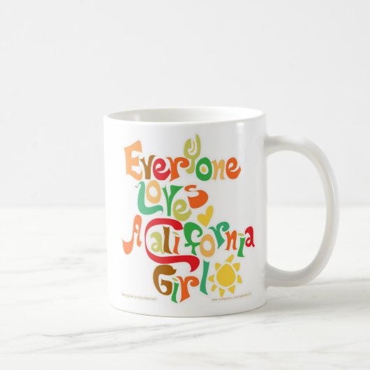 Mug Tout le monde aime les filles de Californie (Droite)