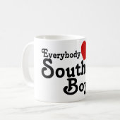 Mug Tout le monde coeurs un garçon du sud (Devant gauche)