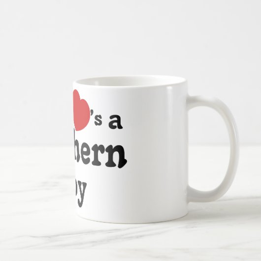 Mug Tout le monde coeurs un garçon du sud (Droite)