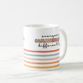 Mug Tout Le Monde Coloré Communique Différemment (Devant droit)