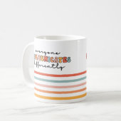 Mug Tout Le Monde Coloré Communique Différemment (Devant gauche)