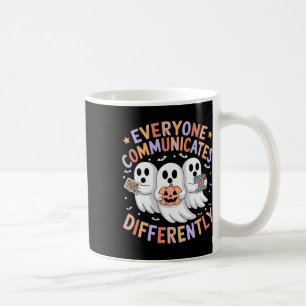 Mug Tout le monde communique différemment Halloween Au