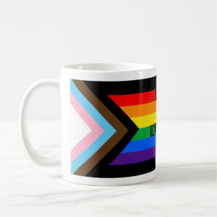 Mug Tout le monde est bienvenu ici (Progress Pride)