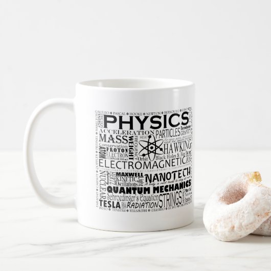 Mug Tout le monde est confondu par Quantum Physics Cit (Avec donut)