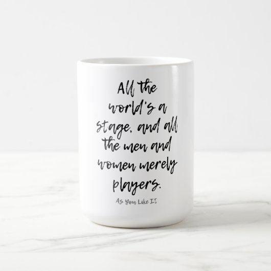 MUG TOUT LE MONDE EST UNE SCÈNE SHAKESPEARE PLAY (Centre)