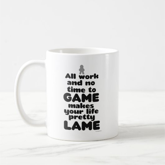 Mug Tout Le Travail Pas Le Temps De Monter Jeu Lover (Gauche)
