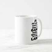 Mug Tout Le Travail Pas Le Temps De Vidéo Gamer Life M (Devant droit)
