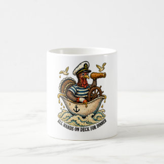 Mug Tout l'équipage à bord pour la dinde de Thanksgivi
