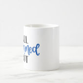 Mug Tout Momed Out, noir et bleu (Centre)