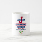 Mug Tout nom Famille Réunion avec n'importe quelle dat (Centre)
