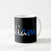 Mug Tout nom superposé sur le drapeau écossais (Devant droit)