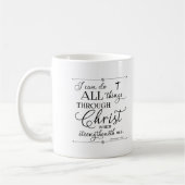Mug Tout par le Christ - Philippiens 4:13 (Gauche)