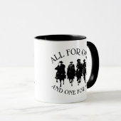 MUG TOUT POUR UN TROIS MUSKETEERS DUMAS (Devant droit)